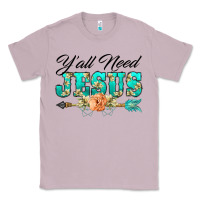 Lilac y'all need jesus arrow lily flowers Classic Tee - BarkalooDesign