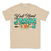 Mushroom y'all need jesus arrow lily flowers Classic Tee - BarkalooDesign