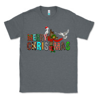Charcoal Heather Merry christmas cross Classic Tee - FaDigitalArtStudio