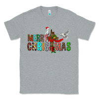 Heather Grey Merry christmas cross Classic Tee - FaDigitalArtStudio