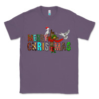 Lavender Merry christmas cross Classic Tee - FaDigitalArtStudio