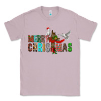 Lilac Merry christmas cross Classic Tee - FaDigitalArtStudio