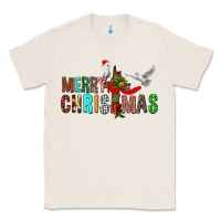 Natural Merry christmas cross Classic Tee - FaDigitalArtStudio