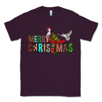 Plum Merry christmas cross Classic Tee - FaDigitalArtStudio