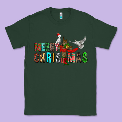 Merry Christmas Cross Classic Tee Designed By Fadigitalartstudio