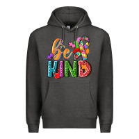 Charcoal Heather autism be kind Premium Hoodie - NancyCooperArtShop