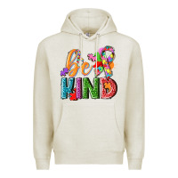 Oatmeal Heather autism be kind Premium Hoodie - NancyCooperArtShop
