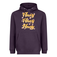 Plum howdy howdy howdy Heavyweight Hoodie - JahusDesignShop