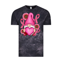Cloud Black Breast Cancer gnomes Vintage Tee - RanaPortraitStore