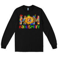 Black mom #autism life Long Sleeve Tee - Zillion Design Studio