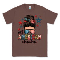 Chestnut all american mama messy bun Classic Tee - Zillion Design Studio