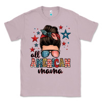 Lilac all american mama messy bun Classic Tee - Zillion Design Studio