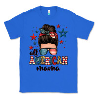True Royal all american mama messy bun Classic Tee - Zillion Design Studio