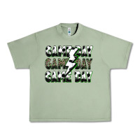 Oil Green game day game day soccer lightning bolt Urban Heavy Tee - Zillion Design Studio