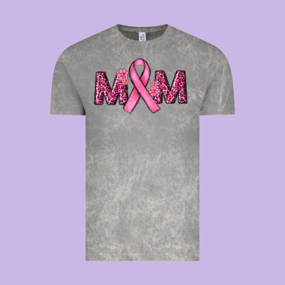 Vintage Tee Breast Cancer Awareness Mom