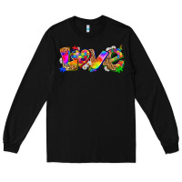 Black love autism Long Sleeve Tee - Zillion Design Studio
