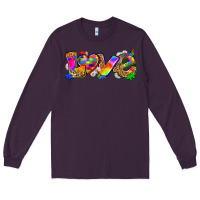 Plum love autism Long Sleeve Tee - Zillion Design Studio