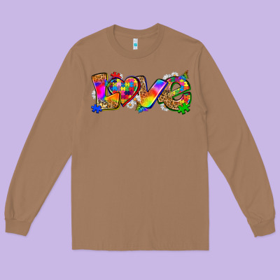 Love Autism Long Sleeve Tee Designed By Zillion Design Studio