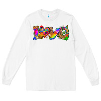 White love autism Long Sleeve Tee - Zillion Design Studio