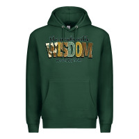 Sports Green she speaks with wisdom proverbs 31 26 Premium Hoodie - NancyCooperArtShop
