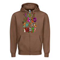 Chestnut happy hallothankmas Zipper Hoodie - FaDigitalArtStudio