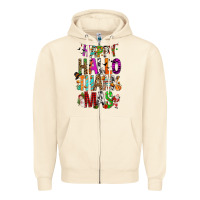 Sandshell happy hallothankmas Zipper Hoodie - FaDigitalArtStudio