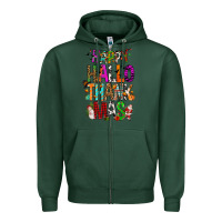 Sports Green happy hallothankmas Zipper Hoodie - FaDigitalArtStudio
