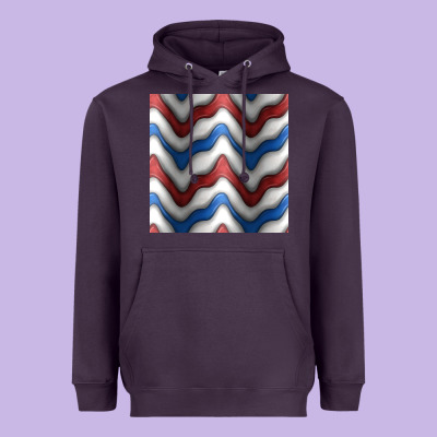 4th July Stripes Seamless Pattern Heavyweight Hoodie Designed By Bundleandbundleshop