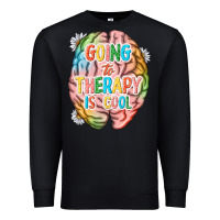 Black going to therapy is cool Premium Sweatshirt - NancyCooperArtShop