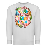 Dove Grey going to therapy is cool Premium Sweatshirt - NancyCooperArtShop