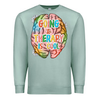 Seafoam going to therapy is cool Premium Sweatshirt - NancyCooperArtShop