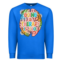 True Royal going to therapy is cool Premium Sweatshirt - NancyCooperArtShop
