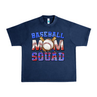 Navy baseball mom squad Urban Heavy Tee - texasbilliewilder