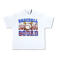 White baseball mom squad Urban Heavy Tee - texasbilliewilder