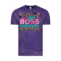 Cloud Purple just a girl boss building her empire Vintage Tee - texasbilliewilder