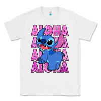 White aloha stitch Classic Tee - Zillion Design Studio