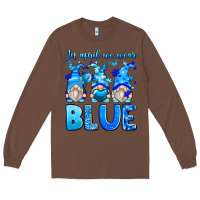Chestnut in april we wear blue autism gnomes Long Sleeve Tee - Zillion Design Studio