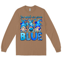 Toasted Coconut in april we wear blue autism gnomes Long Sleeve Tee - Zillion Design Studio