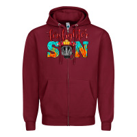 Burgundy firefighter son boy Zipper Hoodie - HRA Design Shop