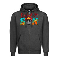 Charcoal Heather firefighter son boy Zipper Hoodie - HRA Design Shop