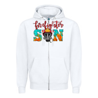 White firefighter son boy Zipper Hoodie - HRA Design Shop