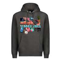 Charcoal Heather small businesses summer vibe Premium Hoodie - NancyCooperArtShop