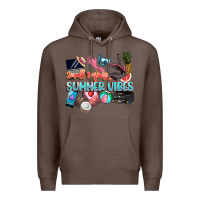 Coffee small businesses summer vibe Premium Hoodie - NancyCooperArtShop