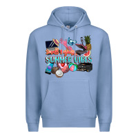 Colony Blue small businesses summer vibe Premium Hoodie - NancyCooperArtShop