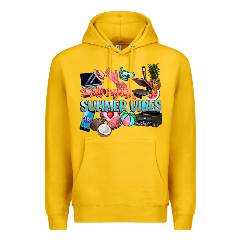 Small Businesses Summer Vibe Premium Hoodie by NancyCooperArtShop | Teevron