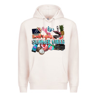 Pale Pink small businesses summer vibe Premium Hoodie - NancyCooperArtShop