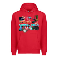 Red small businesses summer vibe Premium Hoodie - NancyCooperArtShop
