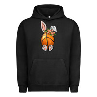 Pigment Black Basketball Easter Bunny Urban Hoodie - BundleAndBundleShop