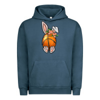 Pigment Midnight Navy Basketball Easter Bunny Urban Hoodie - BundleAndBundleShop