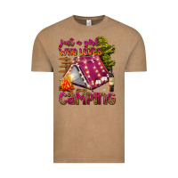 Vintage Coffee just a girl who loves camping Vintage Tee - texasbilliewilder
